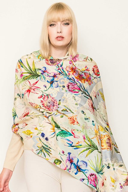 Light Printed Silk Scarves
