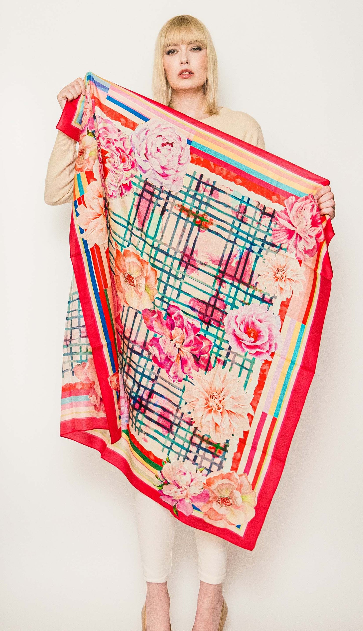 Square Silk Scarves.