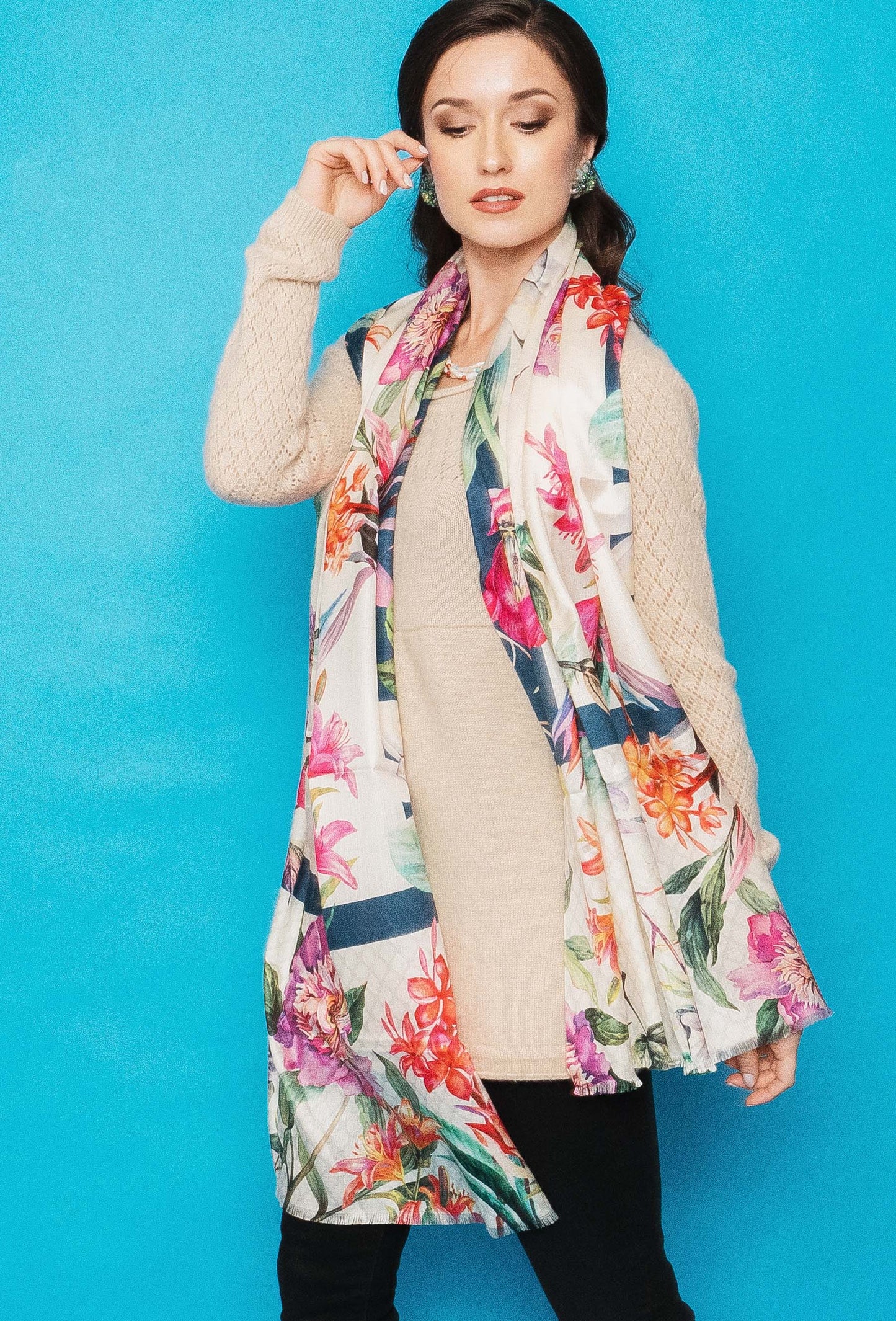 Silk Printed Scarves.