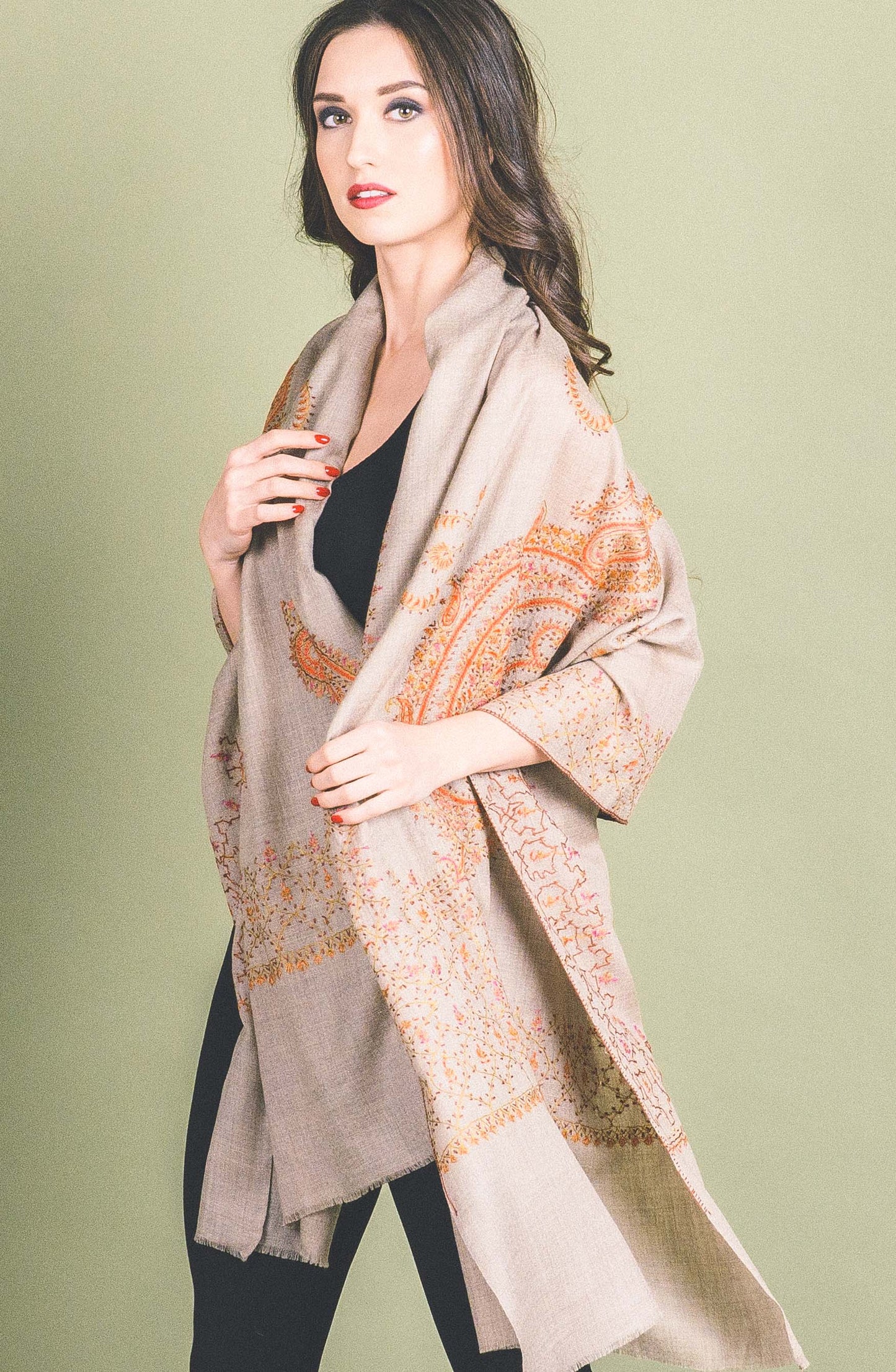 Kashmiri Shawl With Em