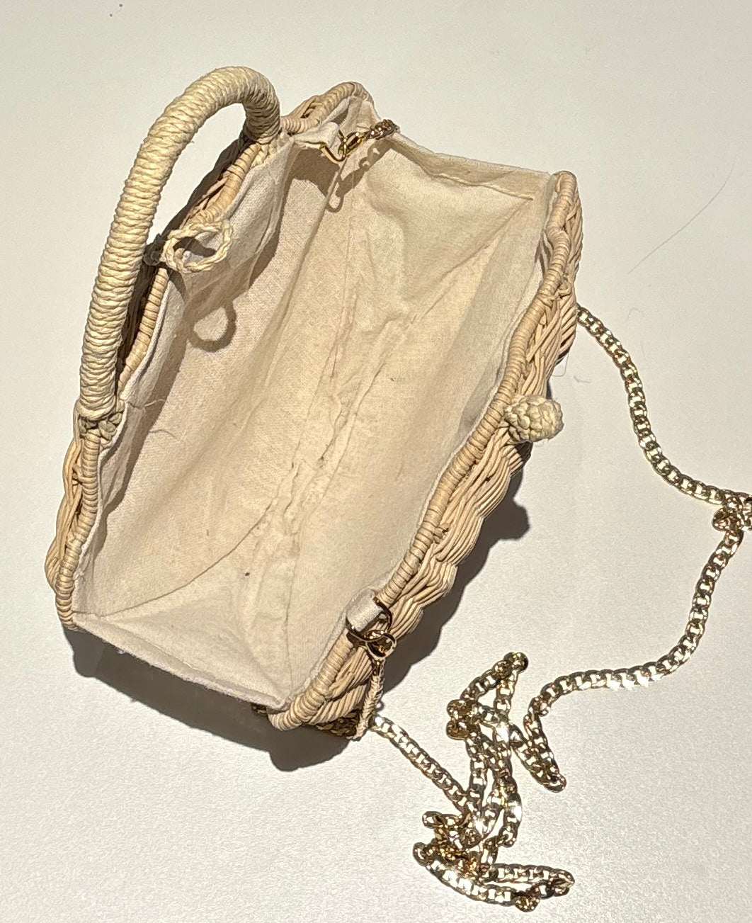 Wicker Shell Handbag