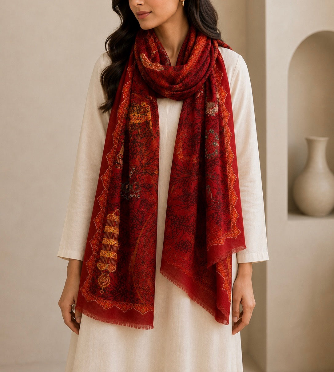Handwoven shawl