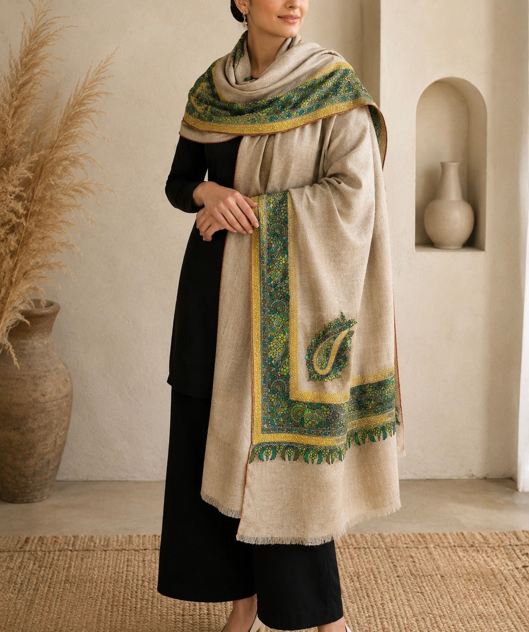 Hand Embroidered exquisite shawl