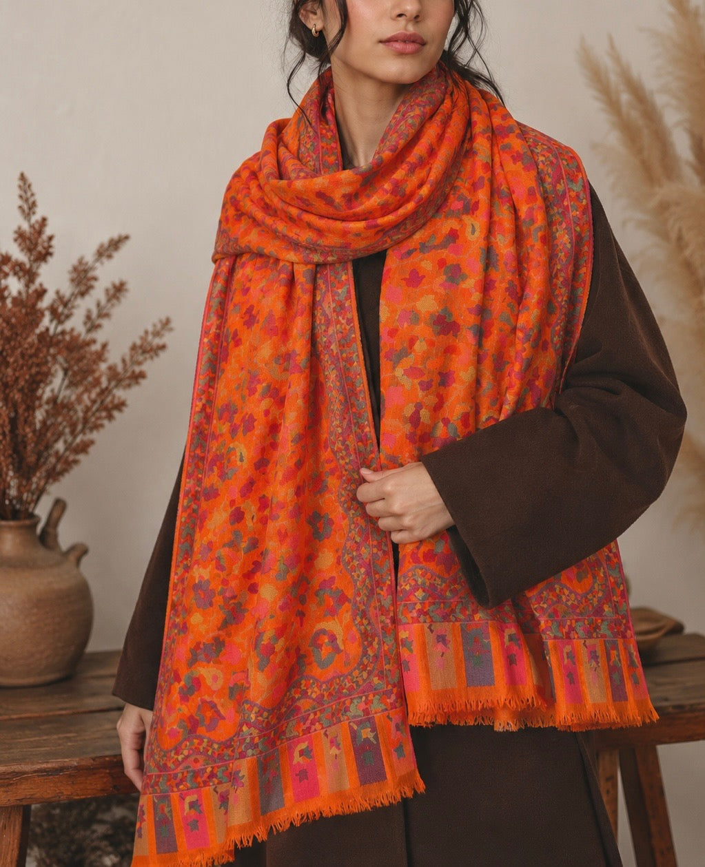 Classic hand woven shawl