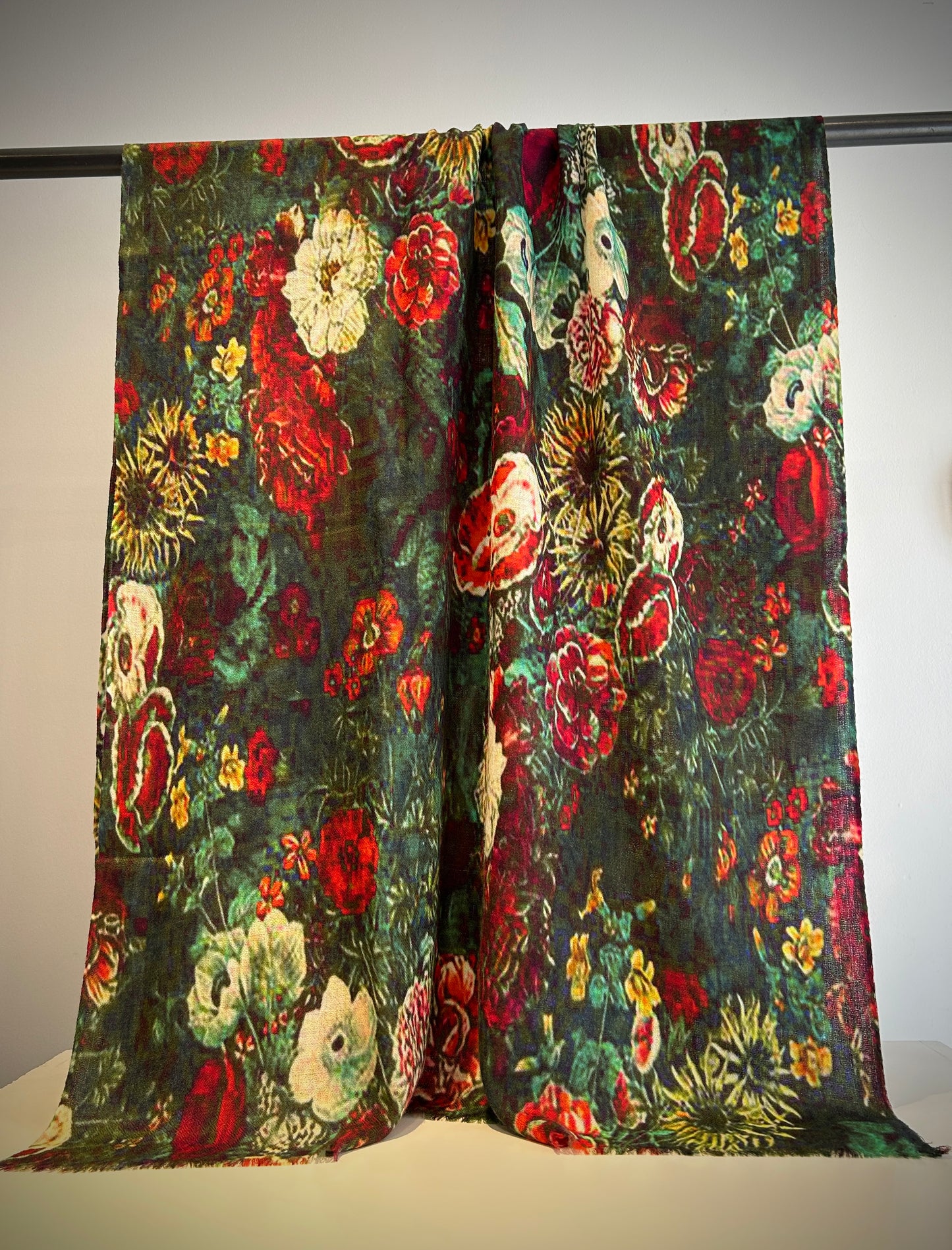 Light wool summer scarf