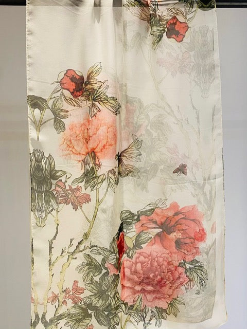 Chiffon scarf texture detail - delicate lightweight chiffon