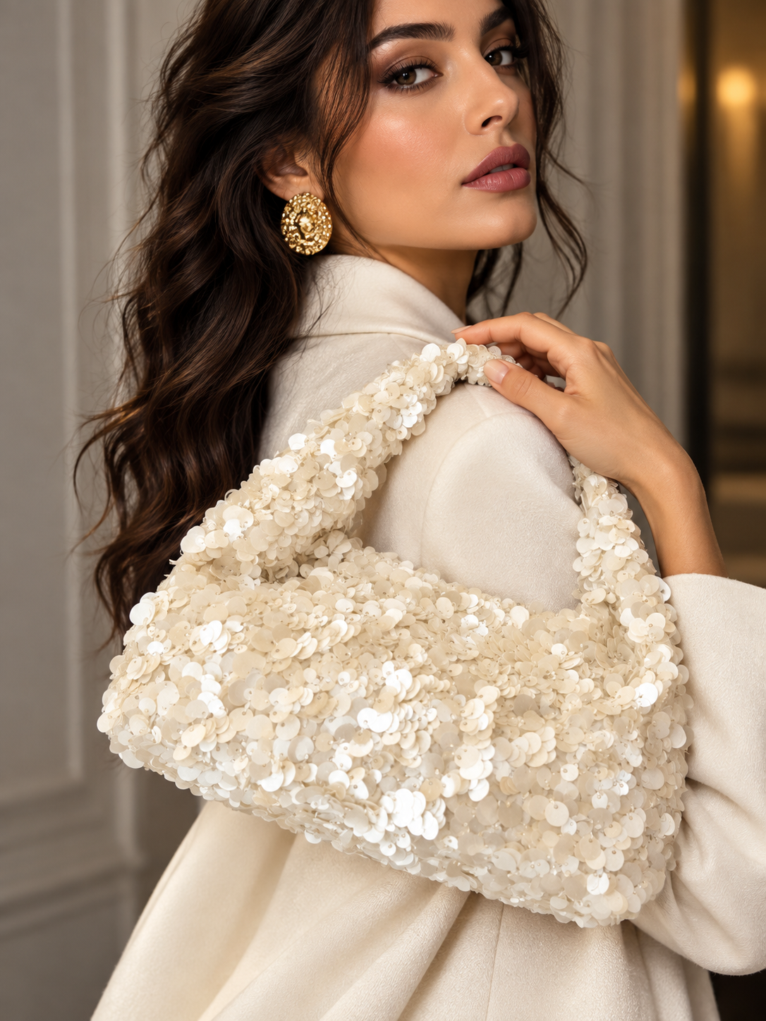 A very pretty completely sequin handbag