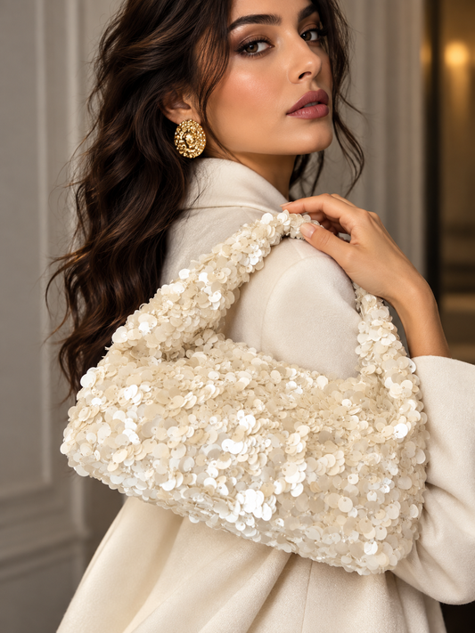 A very pretty completely sequin handbag