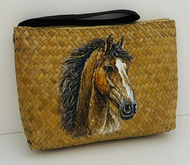 Horse Hand Painted Clutch