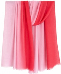 Two tone cashmere shawl
