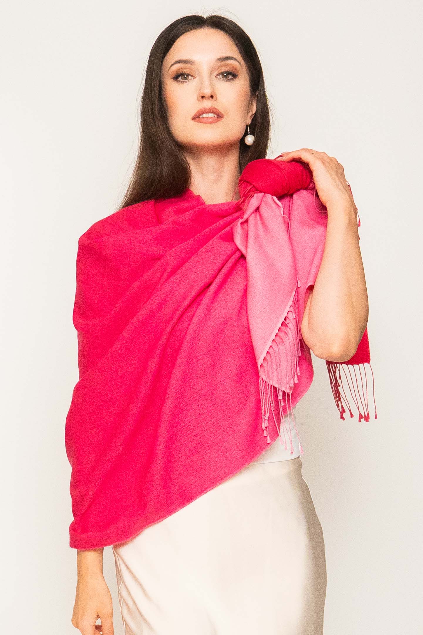Classic Pashmina Shawl Two Tone