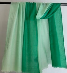 Green on green two tone cashmere