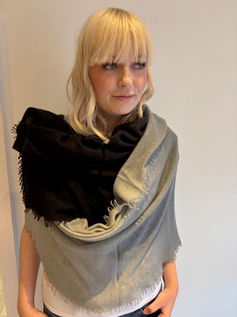 Cashmere Two Tone Shawl.