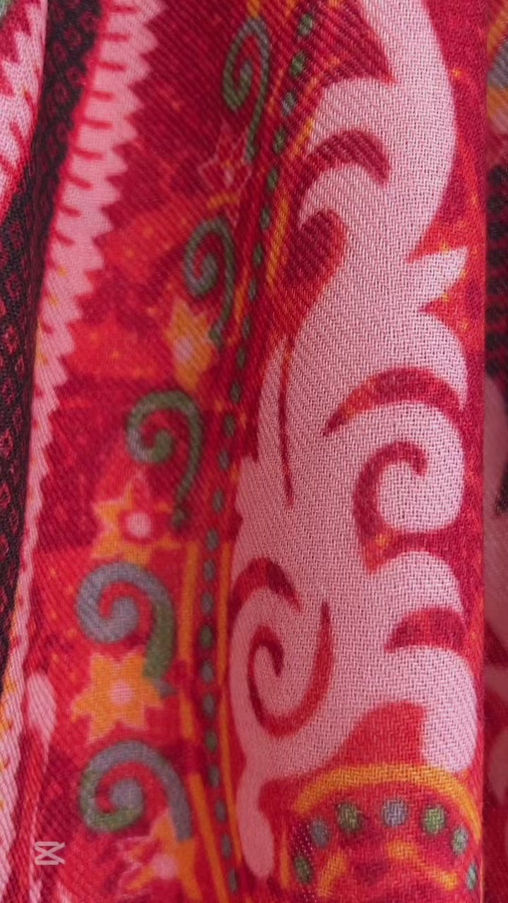 Cashmere colourful shawl