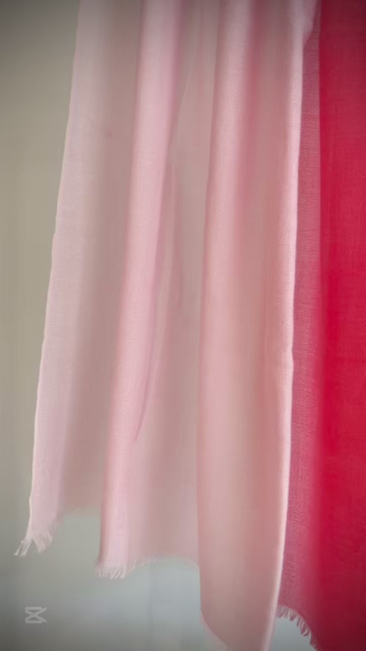 Hand woven two tone shawl