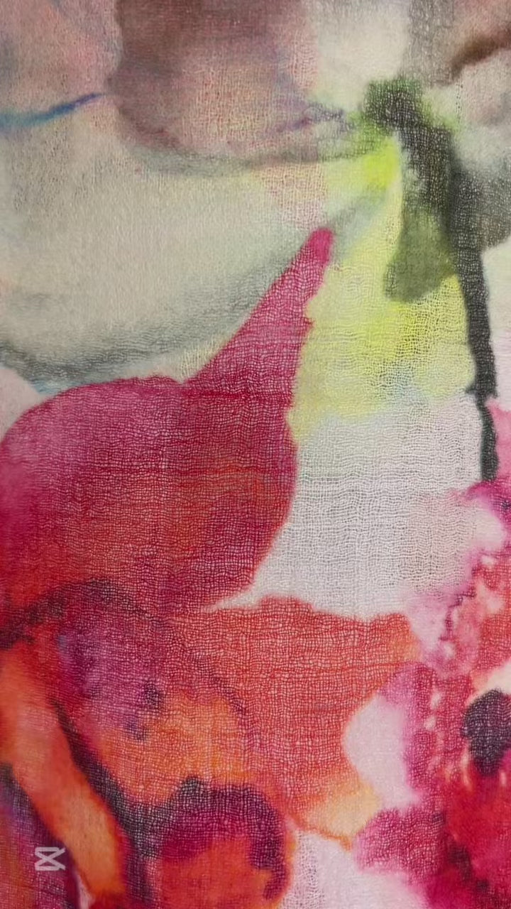 Colourful lightweight scarf