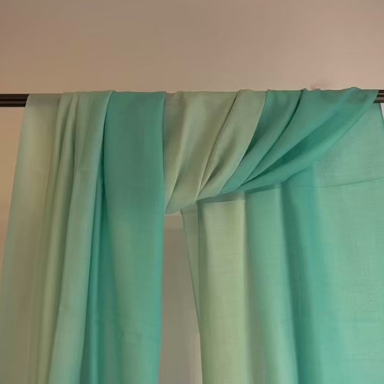 Two tone handwoven cashmere shawl