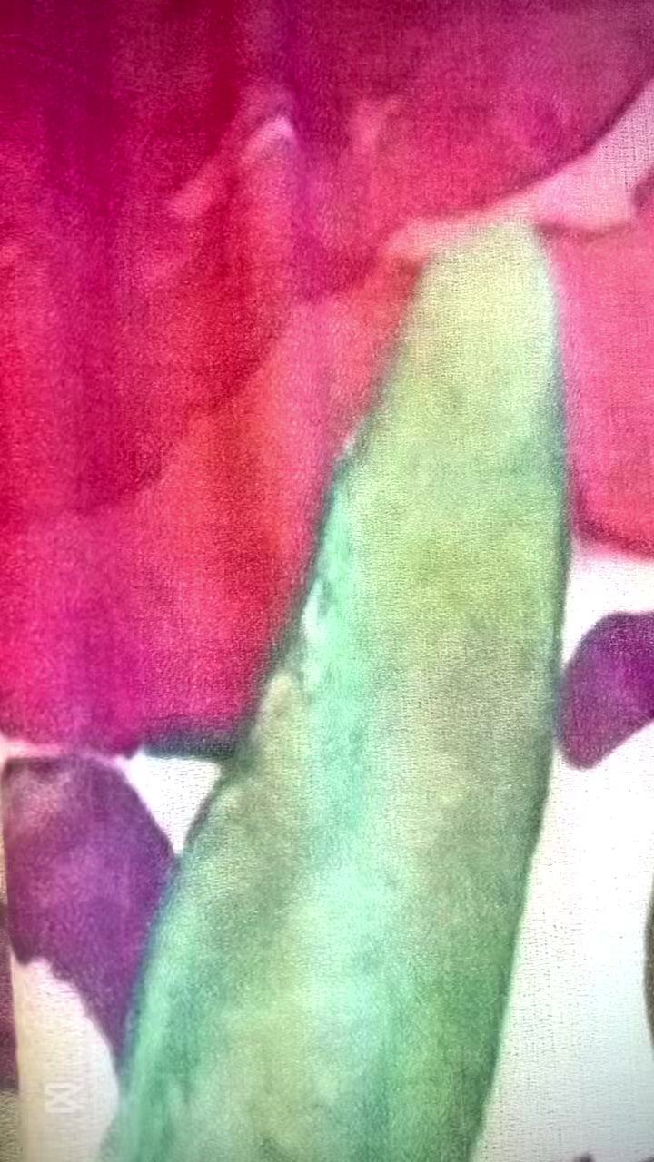 Cashmere floral shawl