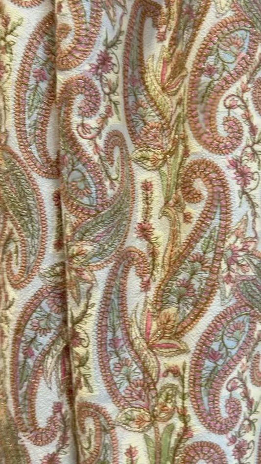 Hand Woven Hand Embroidered Shawl