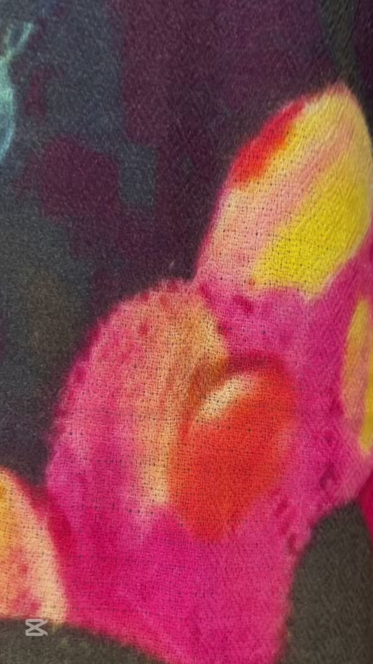 A beautiful handwoven colourful scarf