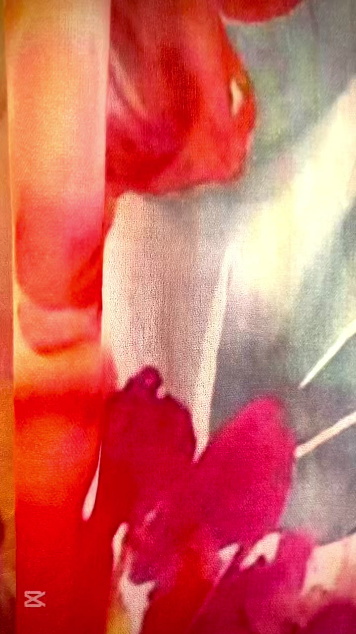 Load video: Cashmere shawl floral