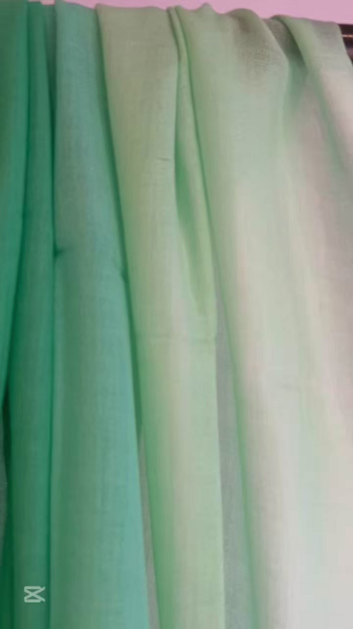 Two tone cashmere shawl