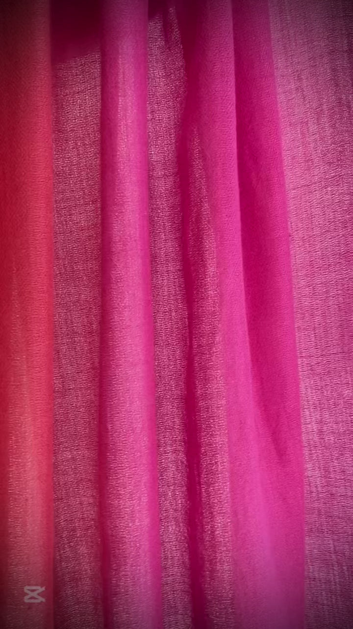 Load video: Two tone hand loomed cashmere