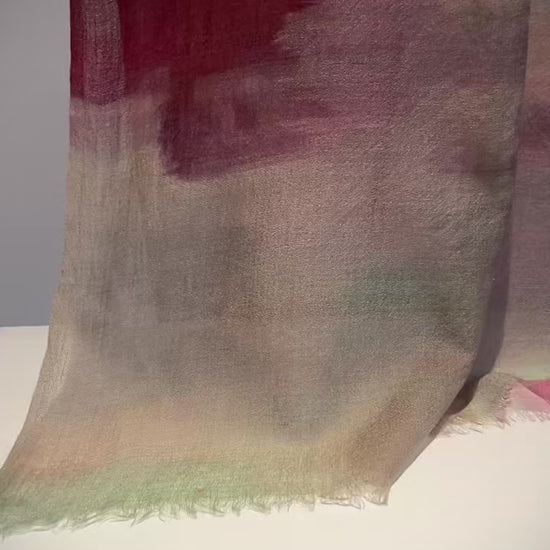 Floral handwoven scarf