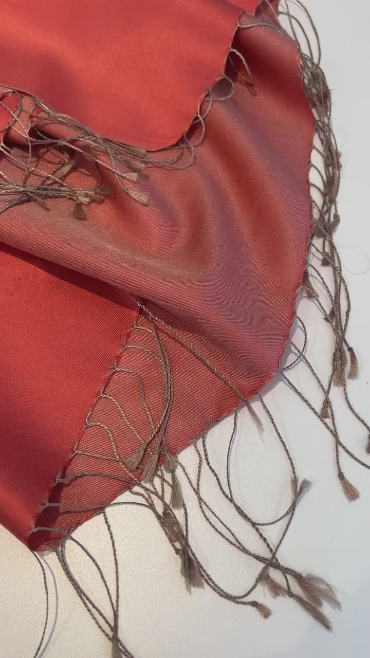 A lovely silk two tone scarf