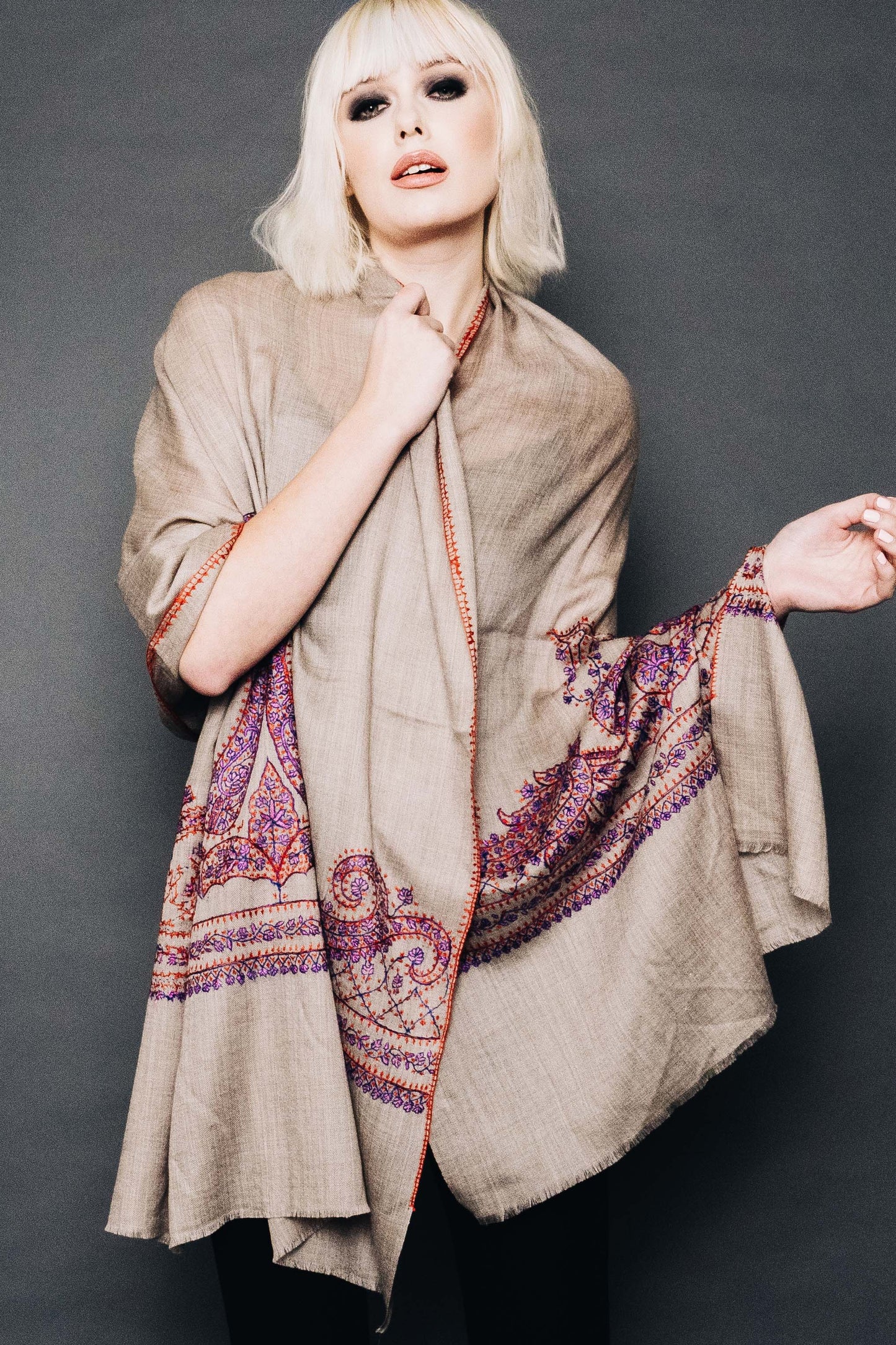 Kashmiri Shawl With Em