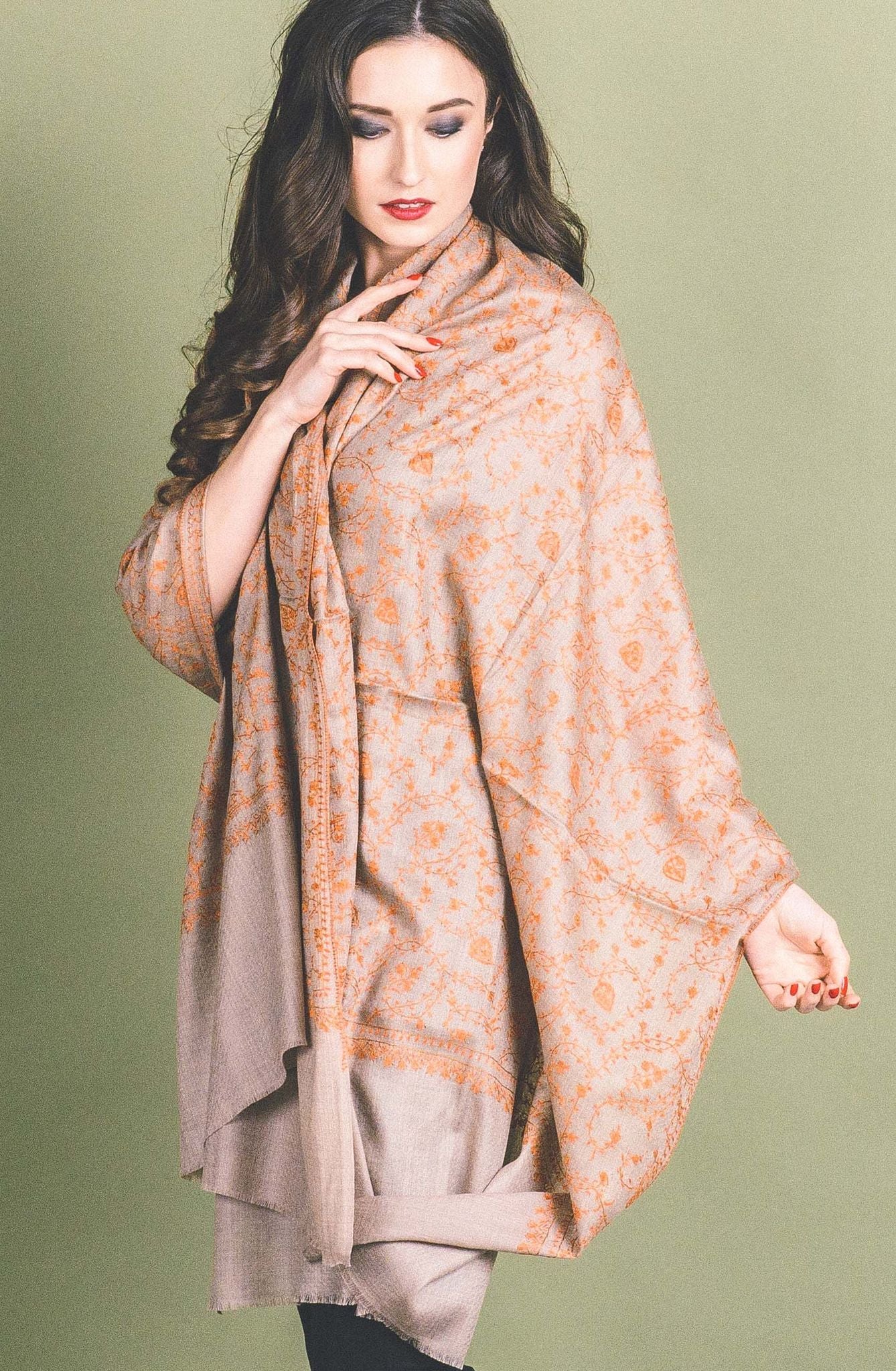 Kashmiri Shawl With Em