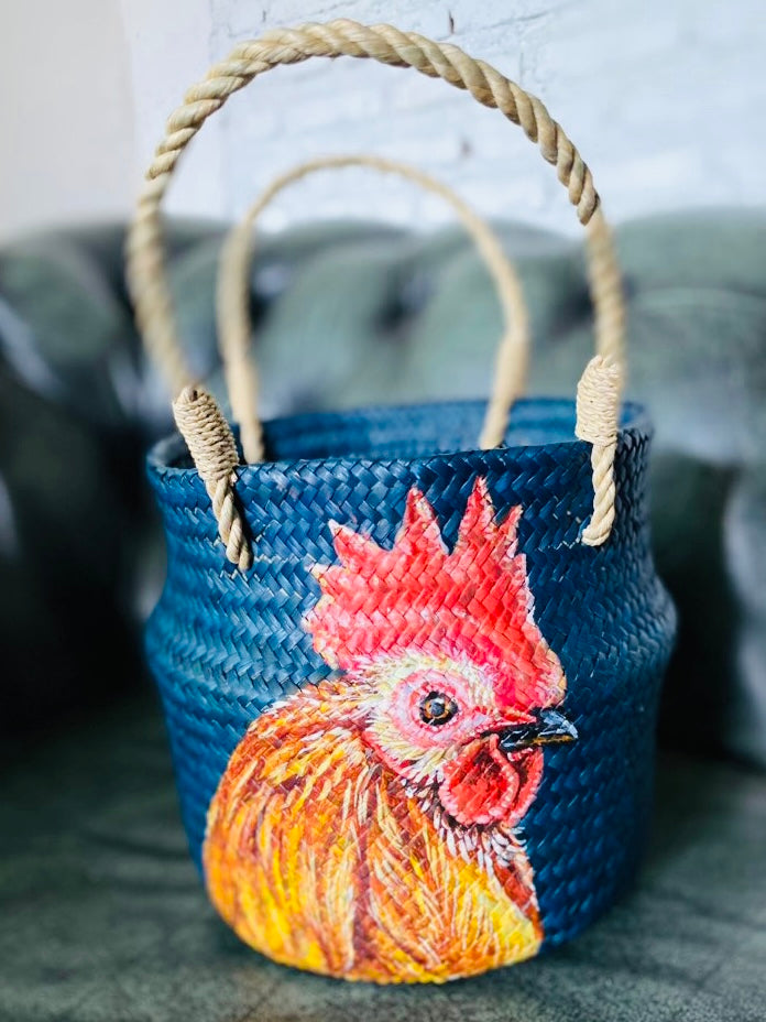 Colourful Rooster Baskets
