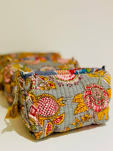 Hand Blocked Cotton Tavel Set Of 3