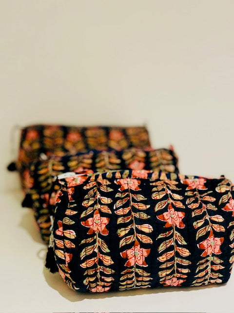 Hand Blocked Cotton Tavel Set Of 3
