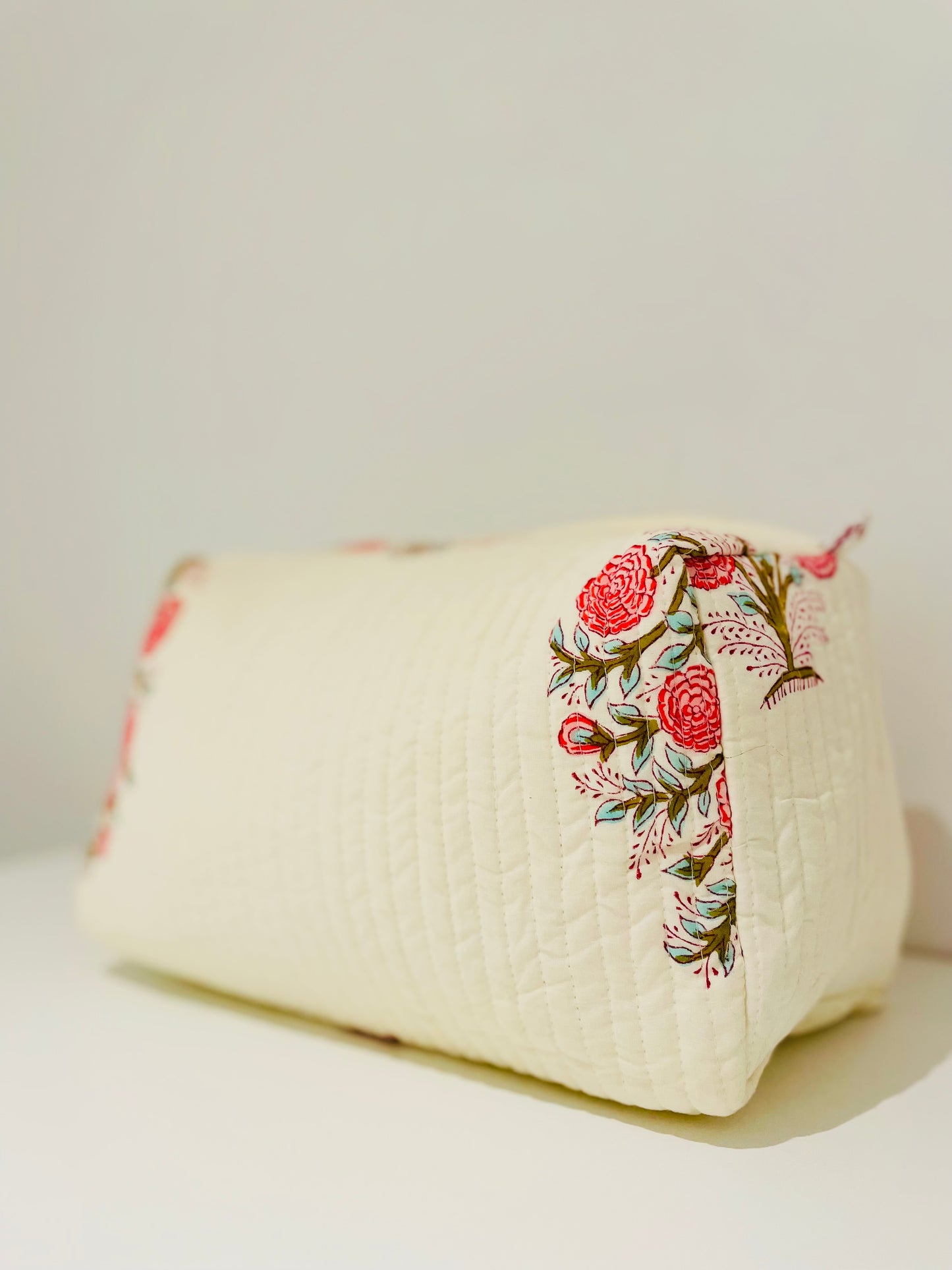 Hand Blocked Cotton Toiletries Bag.      April Sale 25% Off ....At Checkout Use Code April25