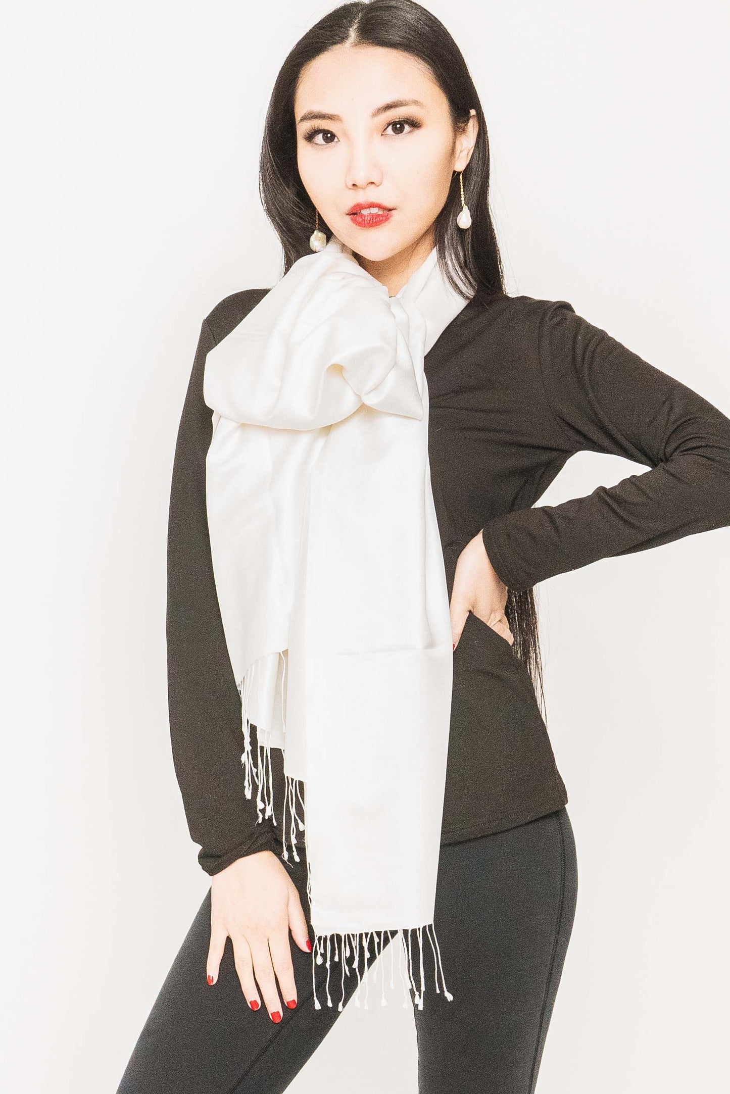 Silk Two Tone Scarf.