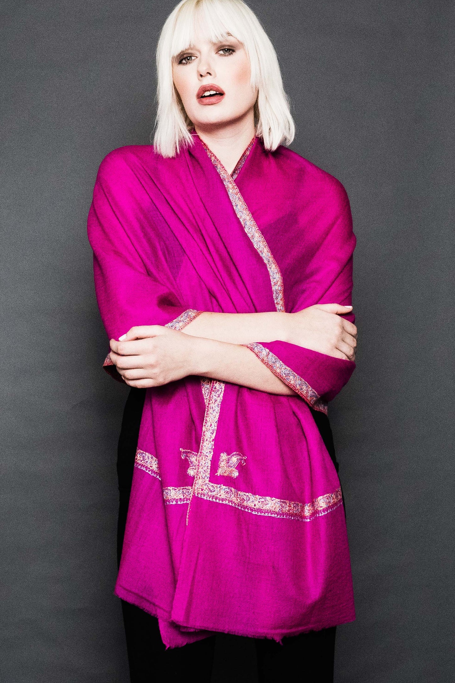 Kashmiri Border Shawl.
