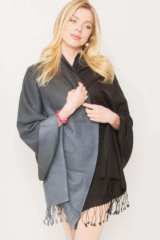 Classic Pashmina Shawl Two Tone