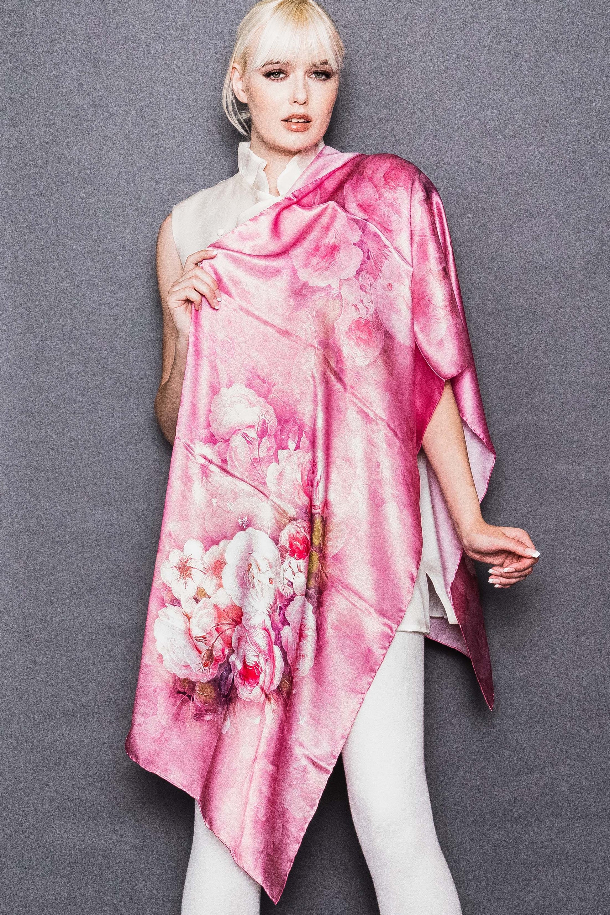 Silk Floral Scarf – Kumari's Ltd.